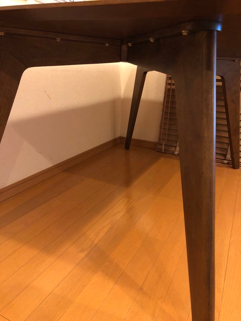 廃盤 美品 ノーチェ　木目ウォルナット 大判 ダイニングテーブル 引取り優先