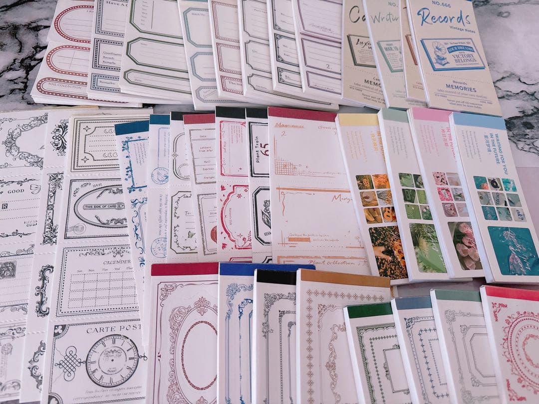 【80サイズ】コラージュ素材　紙もの　デザペ　まとめ売り②