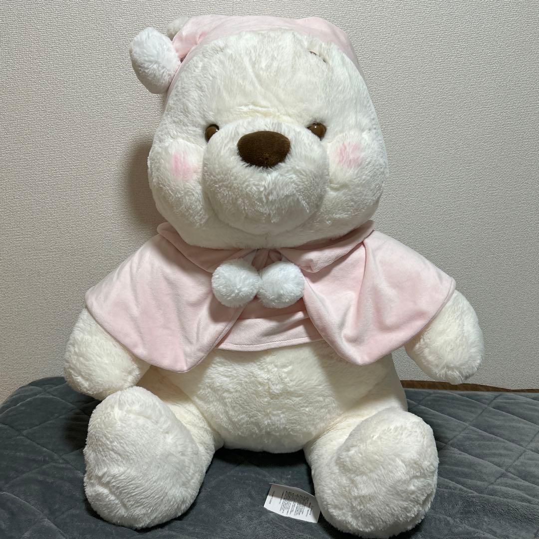 特大 スーパービッグ プーさん フルーツラテカラー ぬいぐるみ ホワイトプー