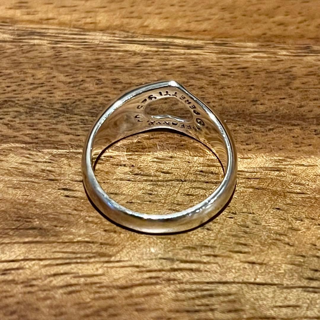 9号　オールドティファニー　オープンハートリング　　Tiffany ビンテージ
