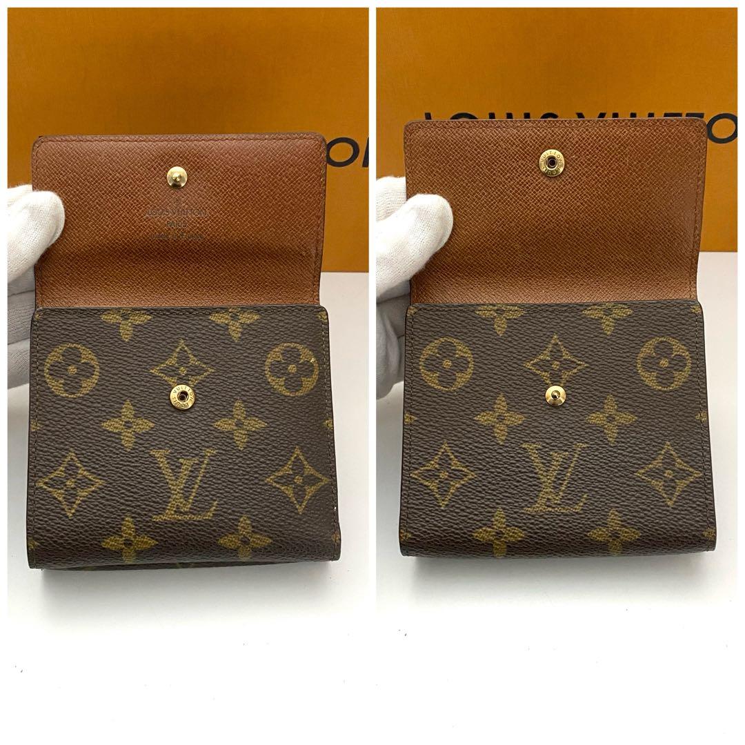ルイヴィトン　モノグラム　エリーズ　折り財布　wホック