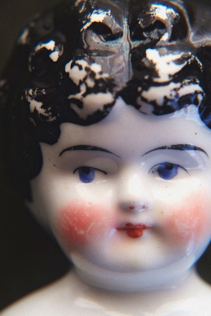 アンティーク チャイナヘッドドール ビスクドール アンティークドール