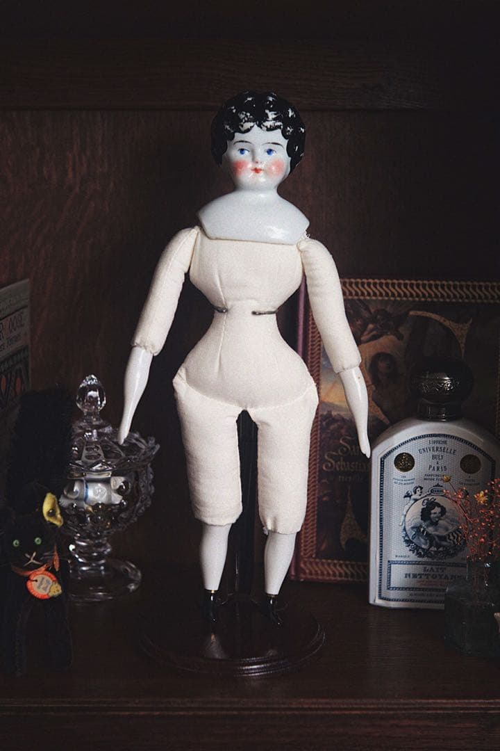 アンティーク チャイナヘッドドール ビスクドール アンティークドール