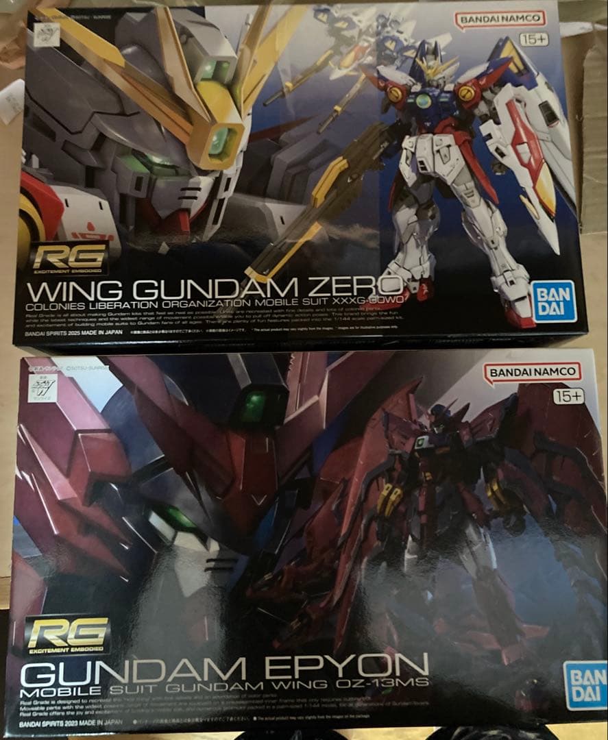 RG 新機動戦記ガンダムW ウイングガンダムゼロ&ガンダムエピオン まとめ売り