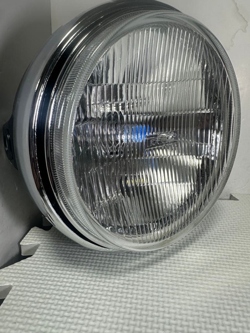 程度良好/当時物FET極東凹みレンズヘッドライト/検索シビエCIBIEマーシャル