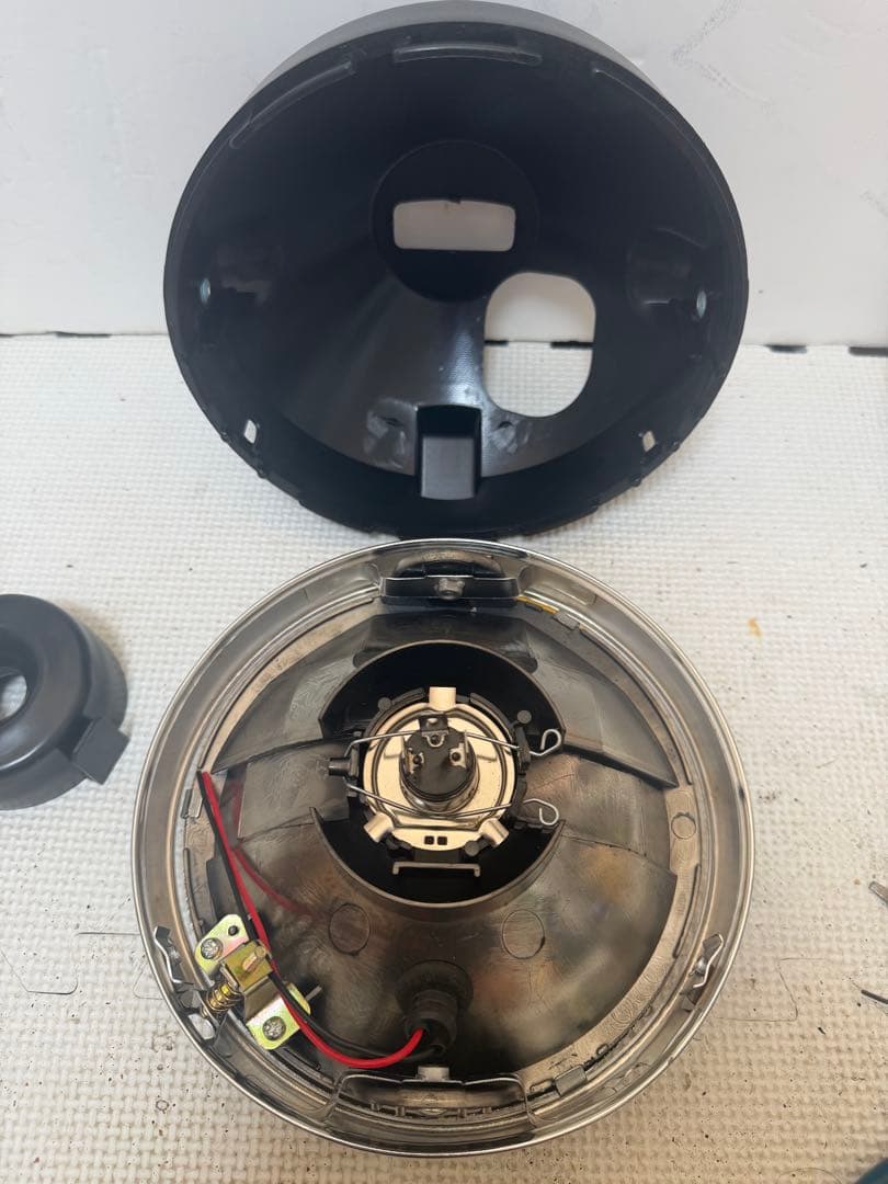 程度良好/当時物FET極東凹みレンズヘッドライト/検索シビエCIBIEマーシャル