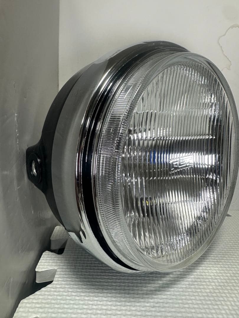 程度良好/当時物FET極東凹みレンズヘッドライト/検索シビエCIBIEマーシャル