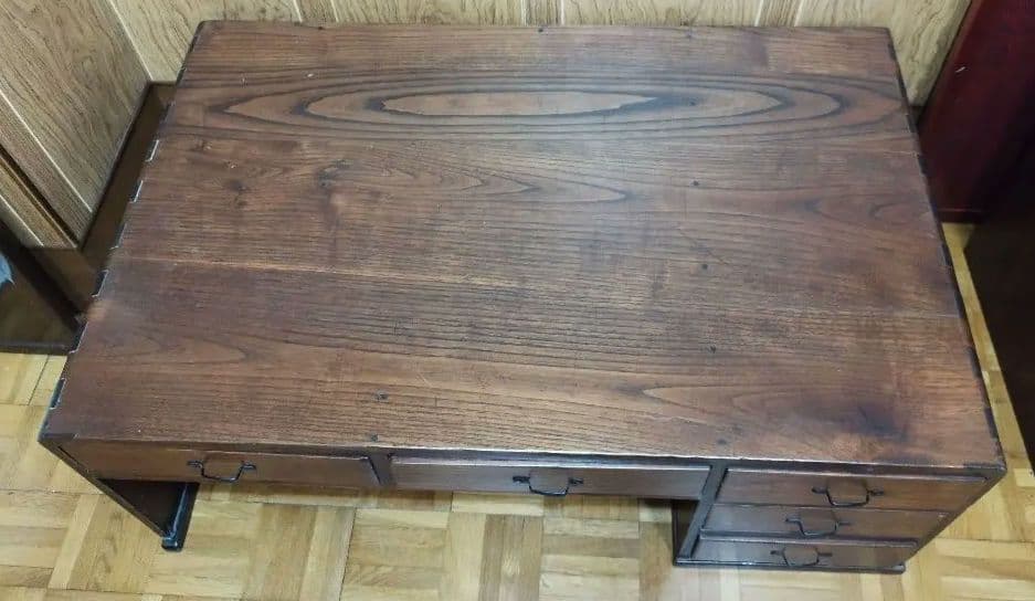 昭和レトロな木製文机 座卓