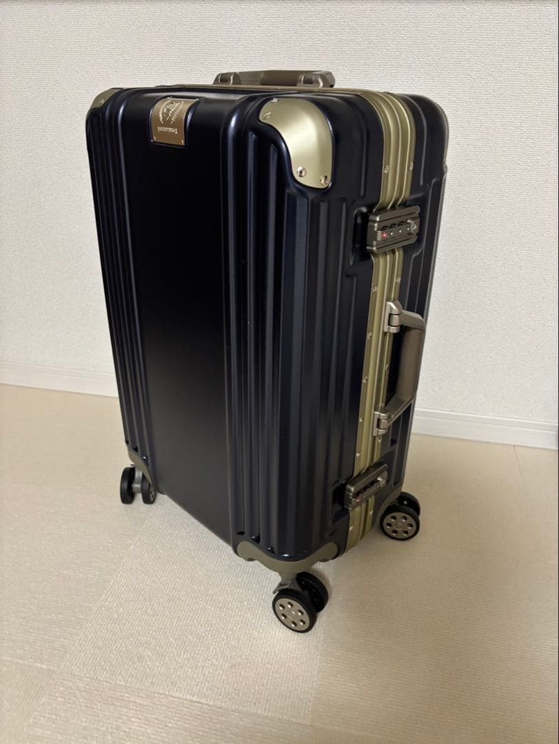 ネイビー アルミニウム合金 キャリーケース
