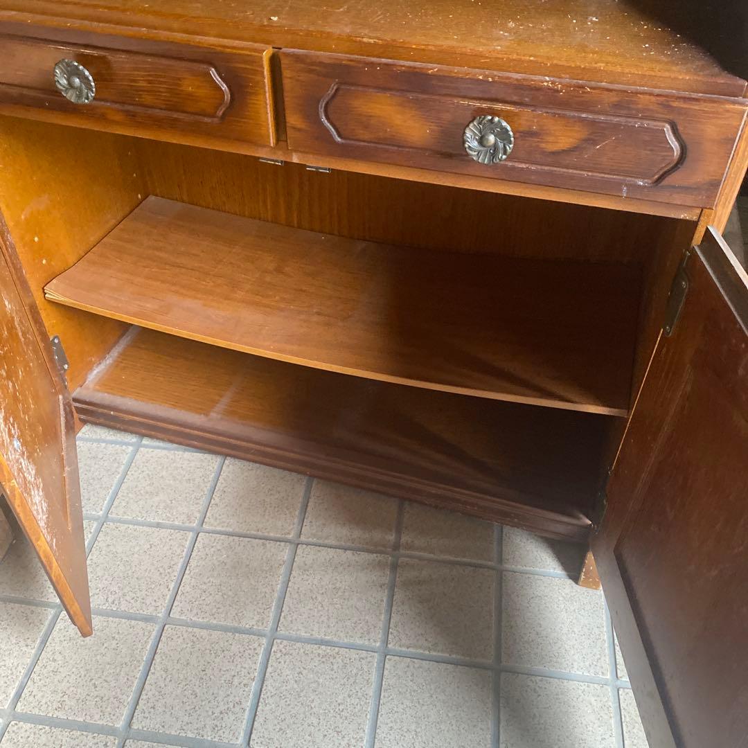 昭和レトロ　アンティーク調　木製キャビネット 幅約70cm 洋風　カリモク