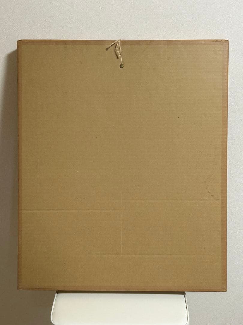 ポール アイズピリ　グレーの背景のピンクのバラ　リトグラフ