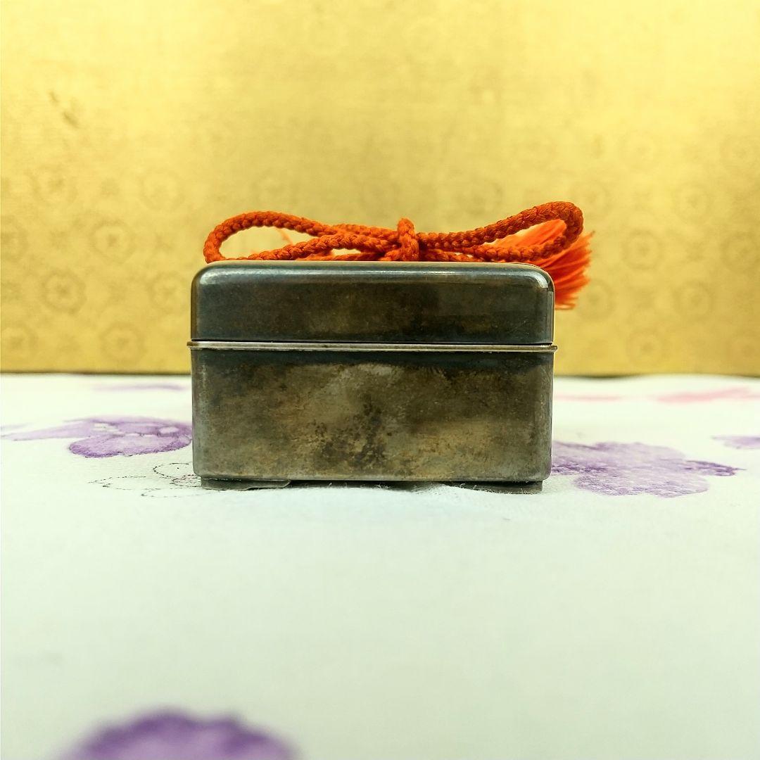 【お値下げしました！】香合　純銀　徳川家酒井家家紋　お香入　共箱