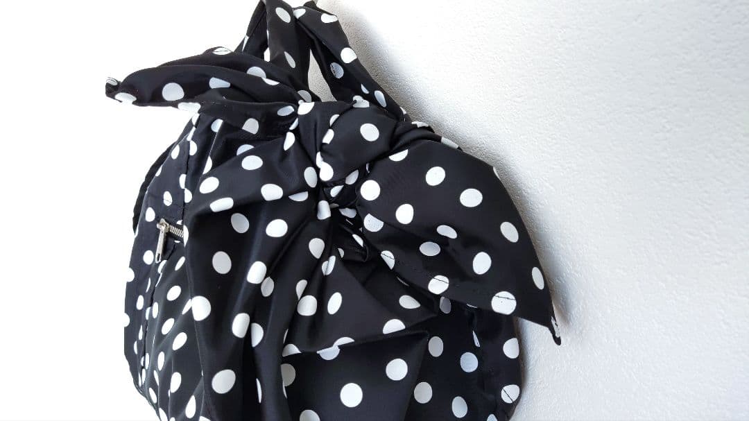 コムデギャルソン　グッドデザインショップ　ドット＆リボンバッグ　ブラック