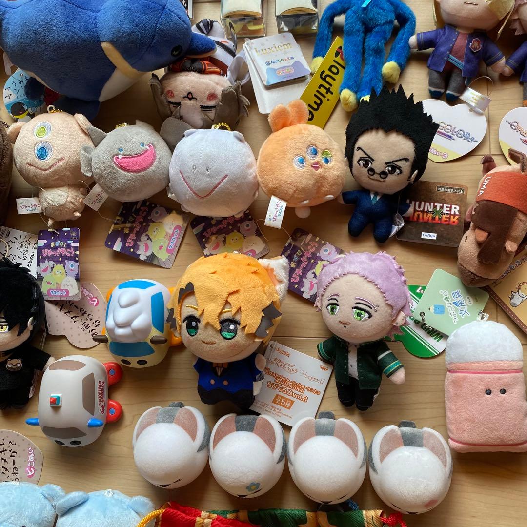 キョロちゃんおもちゃの缶詰9個とプライズぬいぐるみなど59個まとめ売り