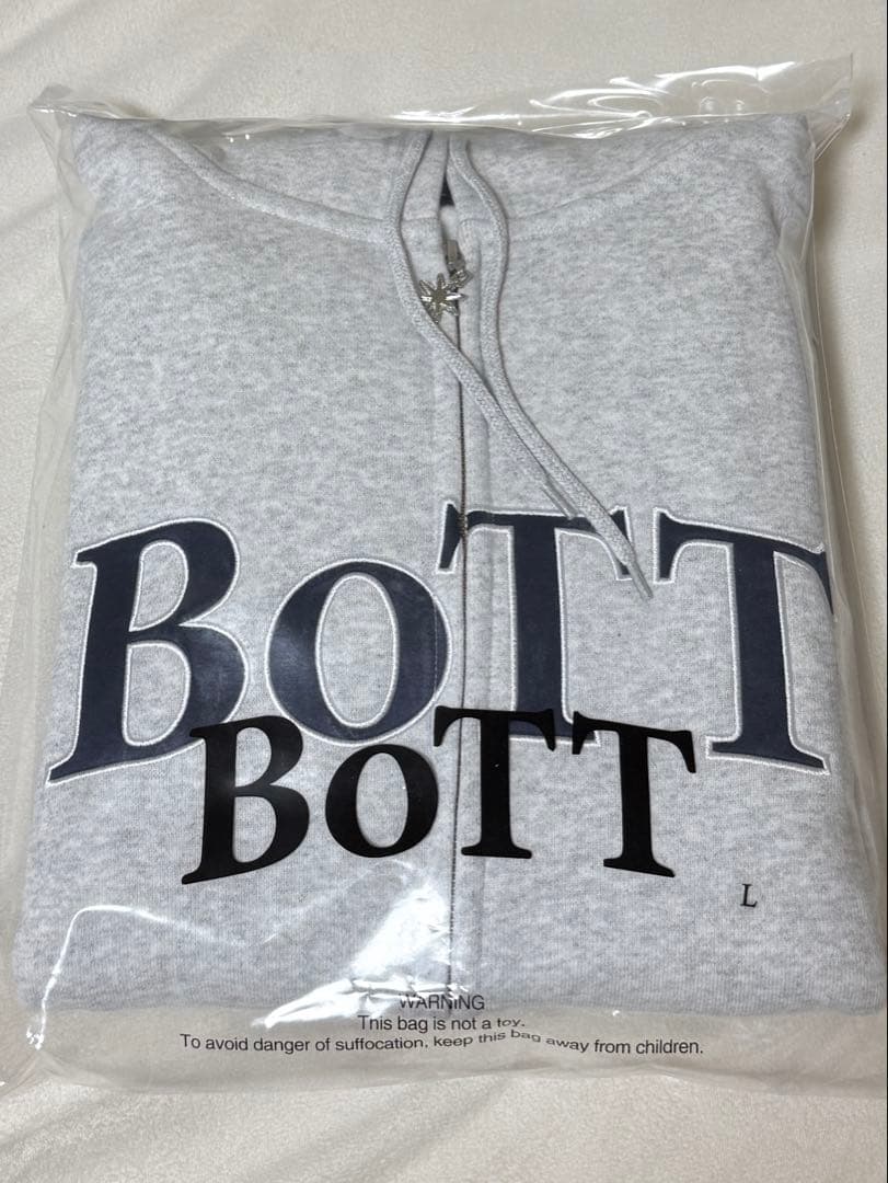 BOTT OG Logo Zip Hoodie Ash (グレー) - Lサイズ