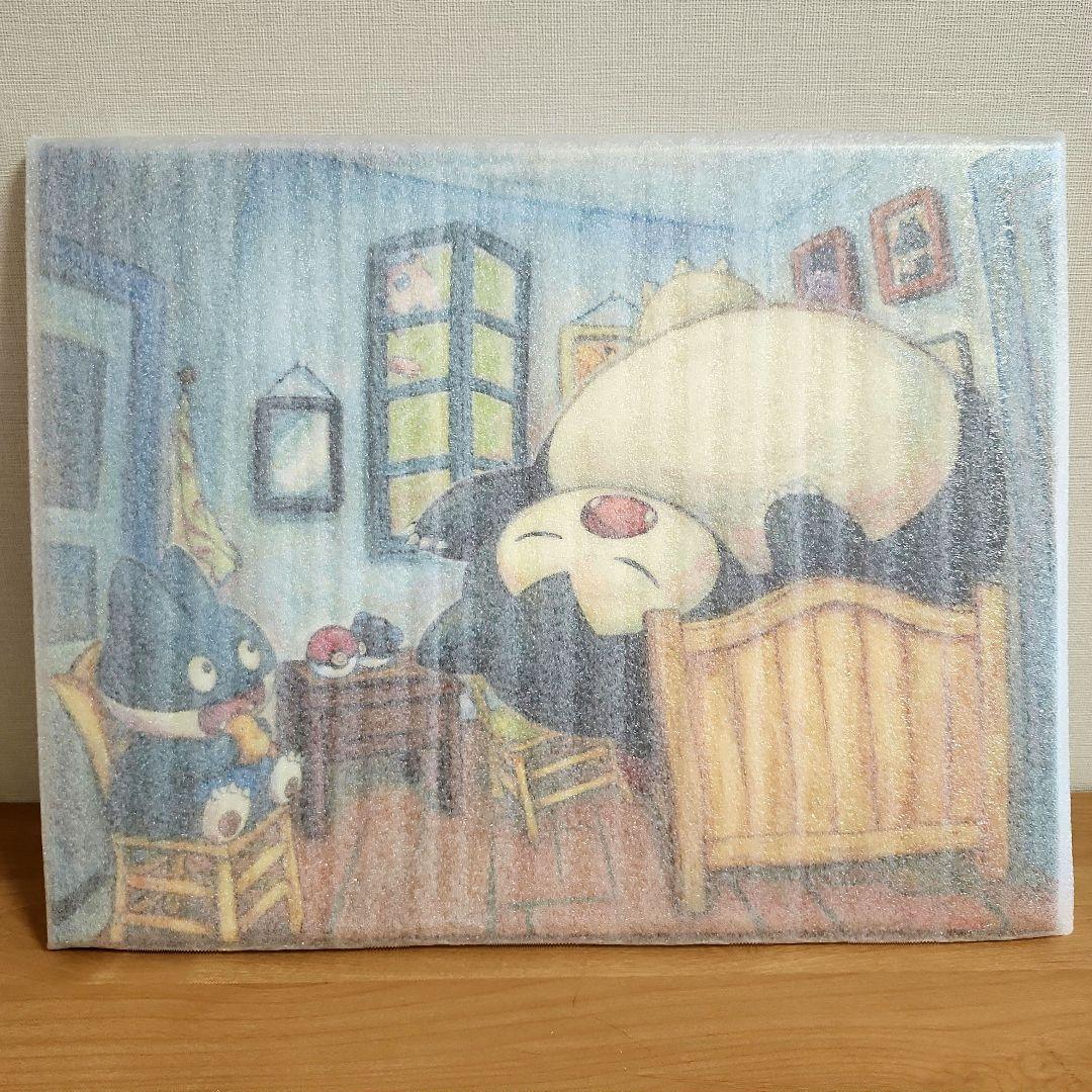 ゴッホ美術館　カビゴンとゴンベ ジクレーキャンバスアート　Sサイズ　枠なし