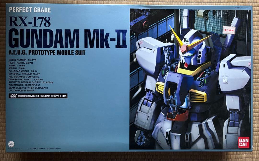 PG 1/60スケール　ガンダムMk-Ⅱ 未組立品