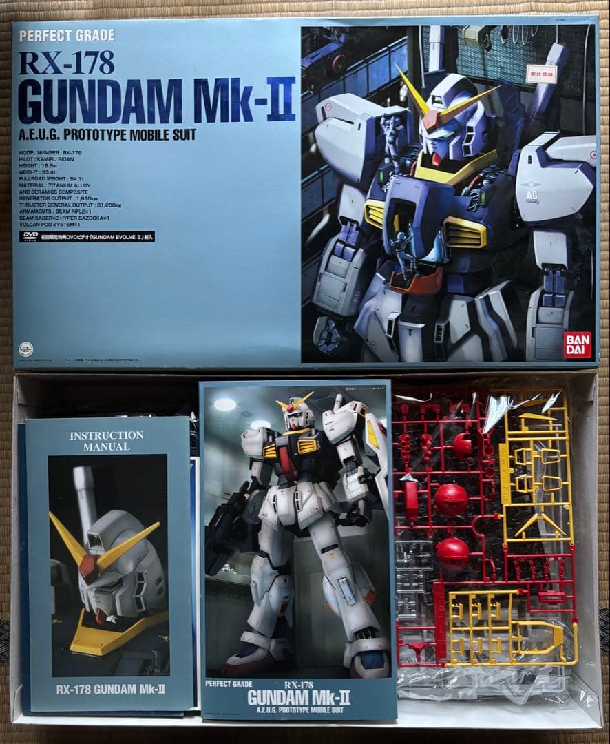 PG 1/60スケール　ガンダムMk-Ⅱ 未組立品