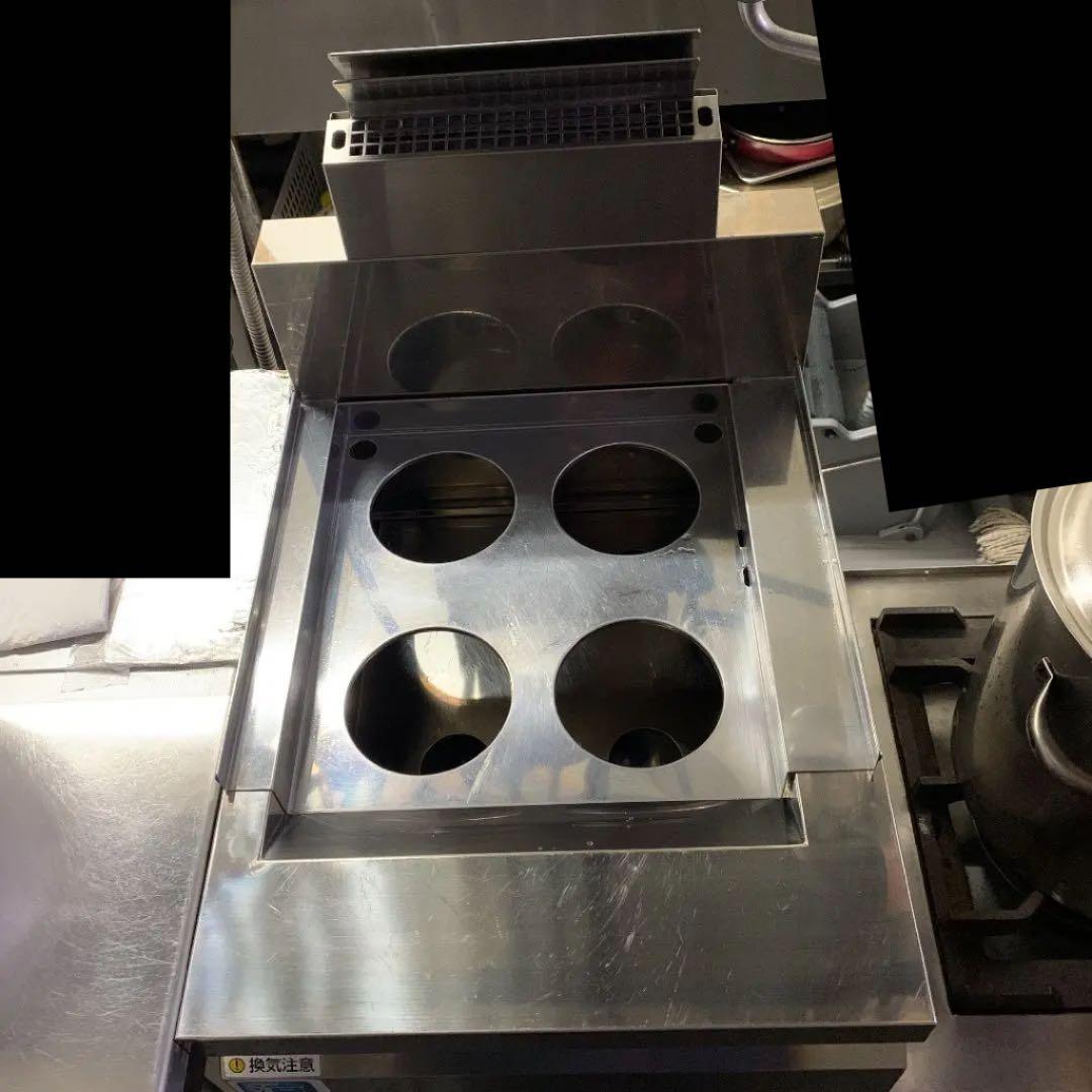 コメットカトウ / 美品 業務用 ゆで麺機 4穴 LPガス用 / 丸テボ4つ付