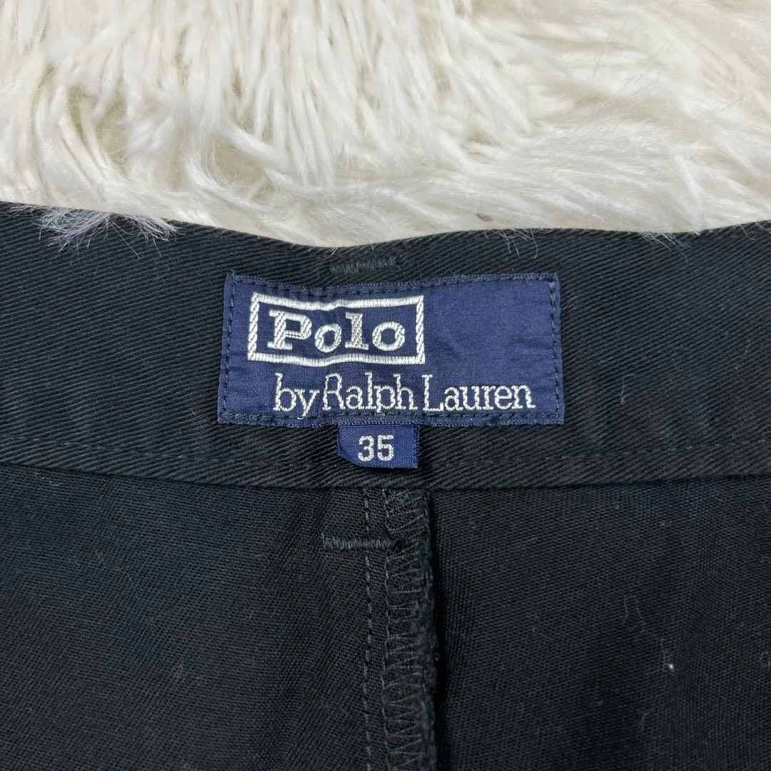 90s 未使用級　ポロバイラルフローレン　クラシックチノ　W35 黒　ブラック