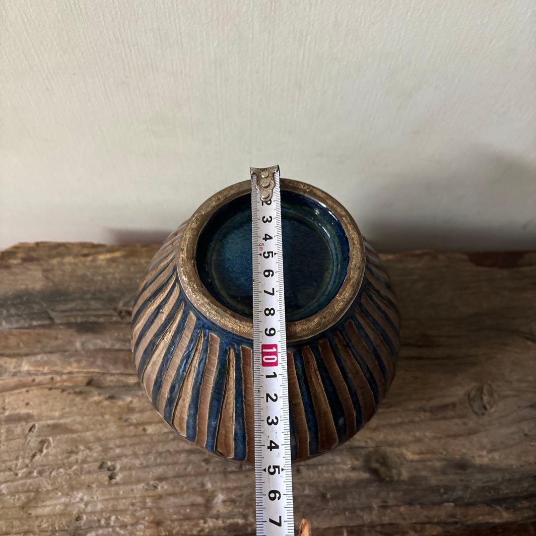 琉球　古典焼　小壺　④ 壺屋焼　やちむん　古民芸　アンティーク　骨董　検:李朝.