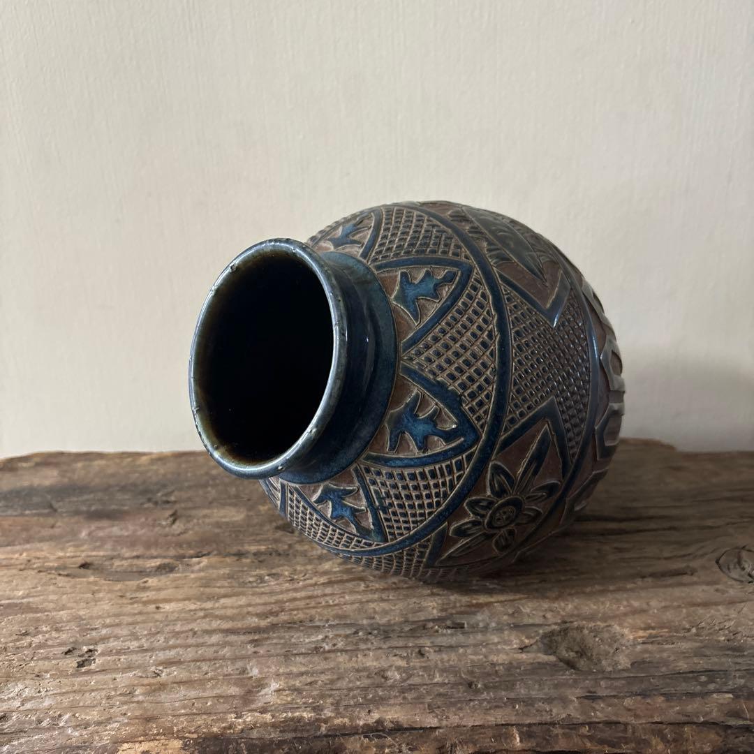 琉球　古典焼　小壺　④ 壺屋焼　やちむん　古民芸　アンティーク　骨董　検:李朝.