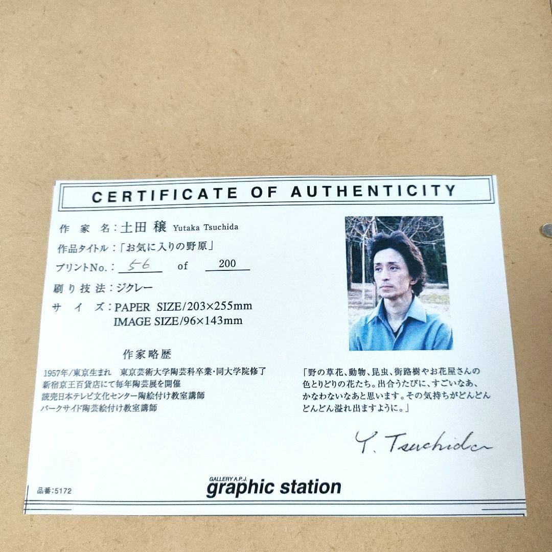 土田穣　つちだゆたか「お気に入りの野原」
