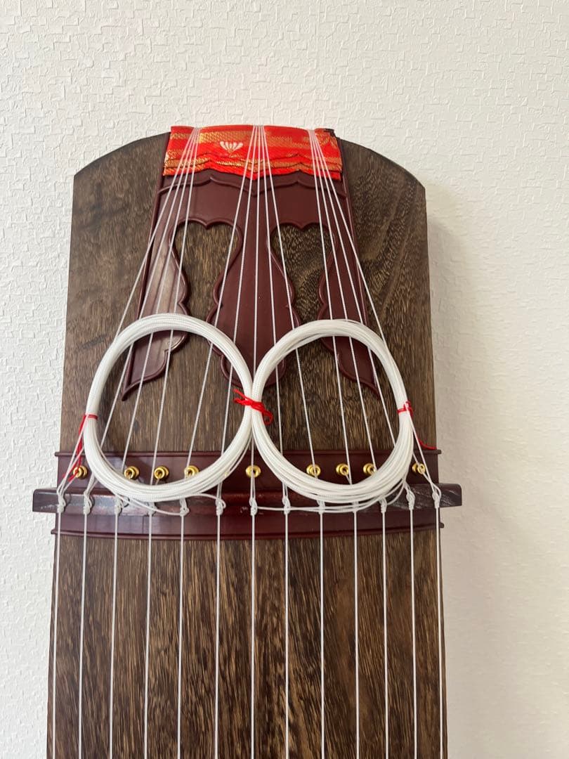 ②琴 13弦 日本 伝統的 楽器 和楽器 弦楽器 和琴 木製 13 琴柱10本