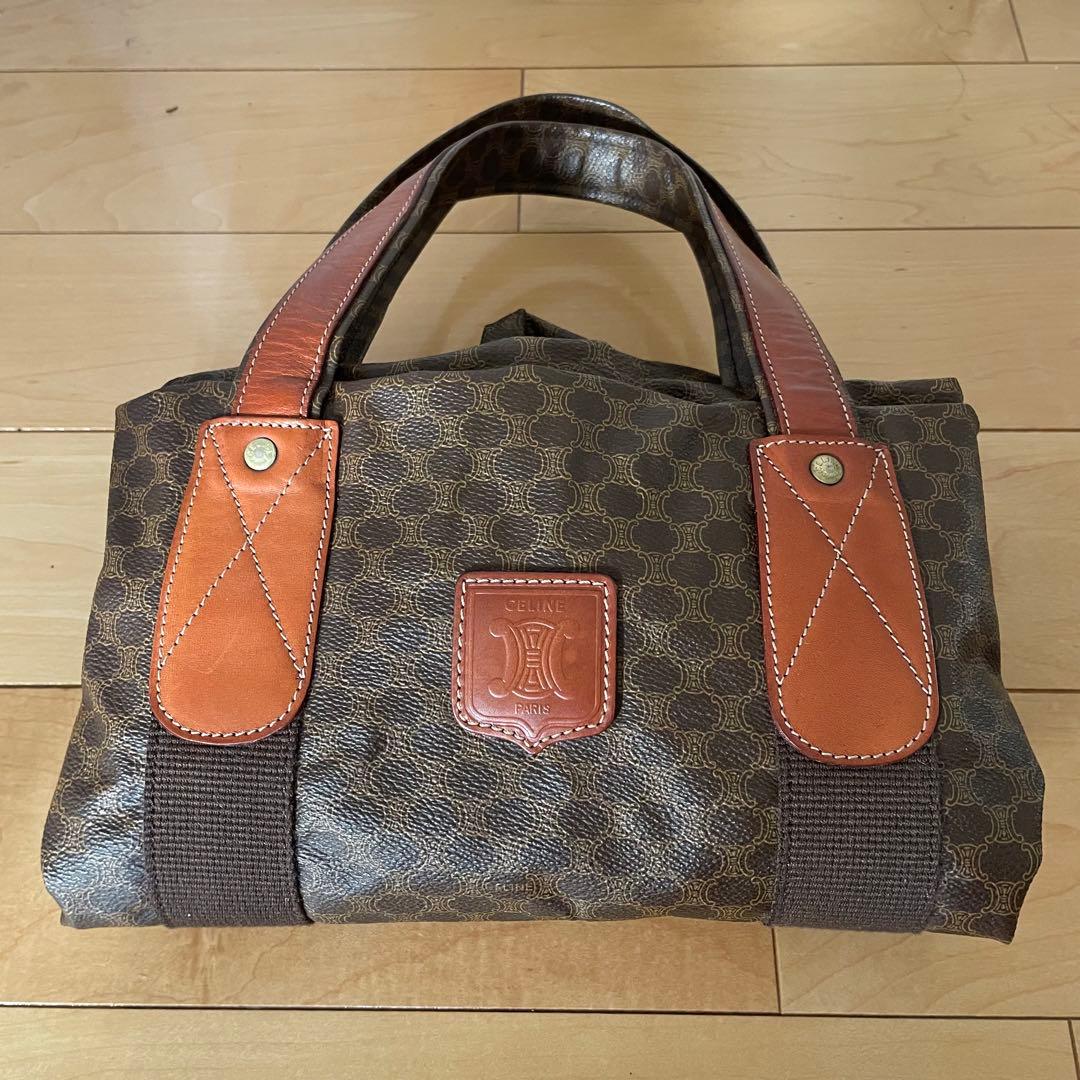 CELINE ブラウン ボストンバッグ