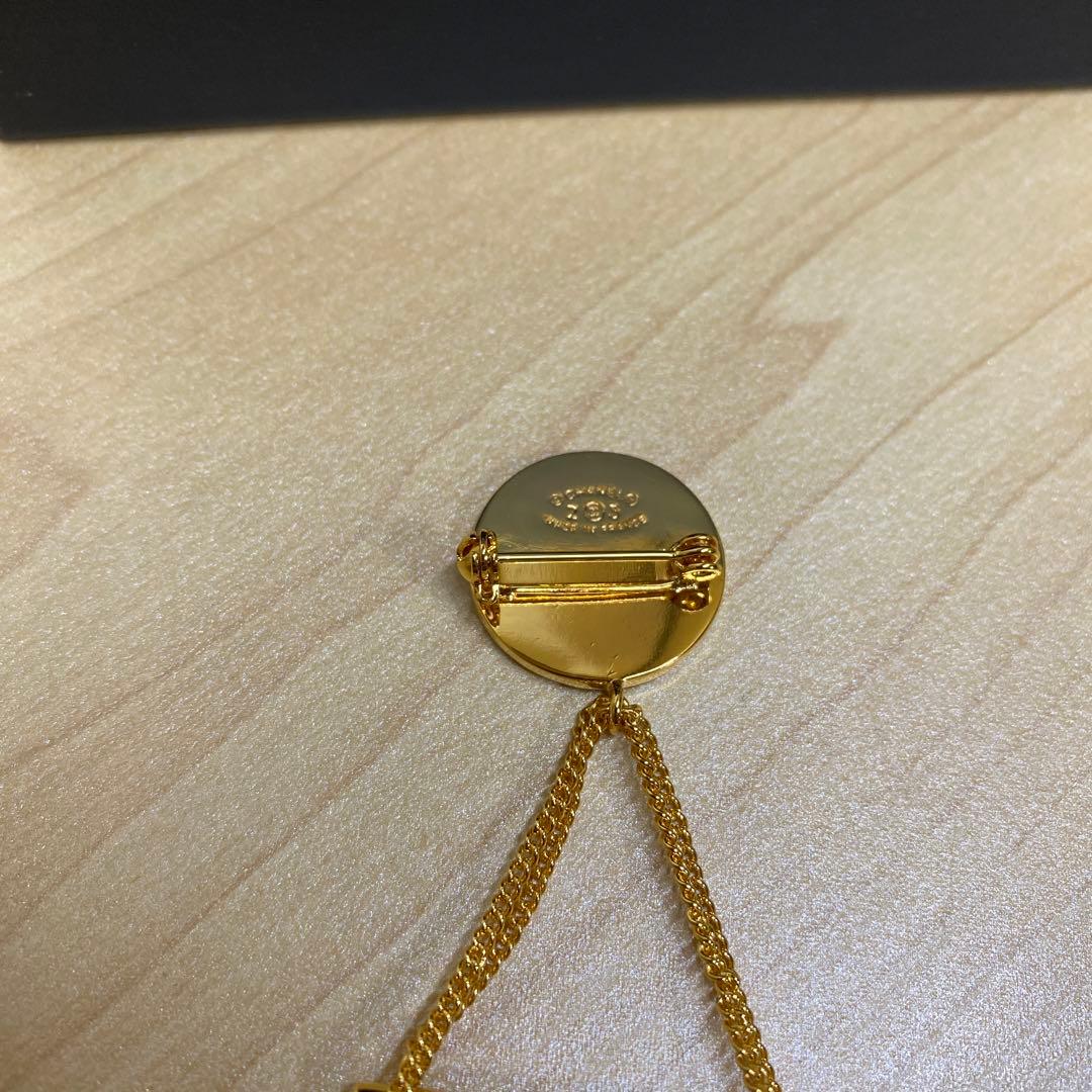 CHANEL シャネル　ブローチ　ココマーク　マトラッセ　バッグ　ゴールド