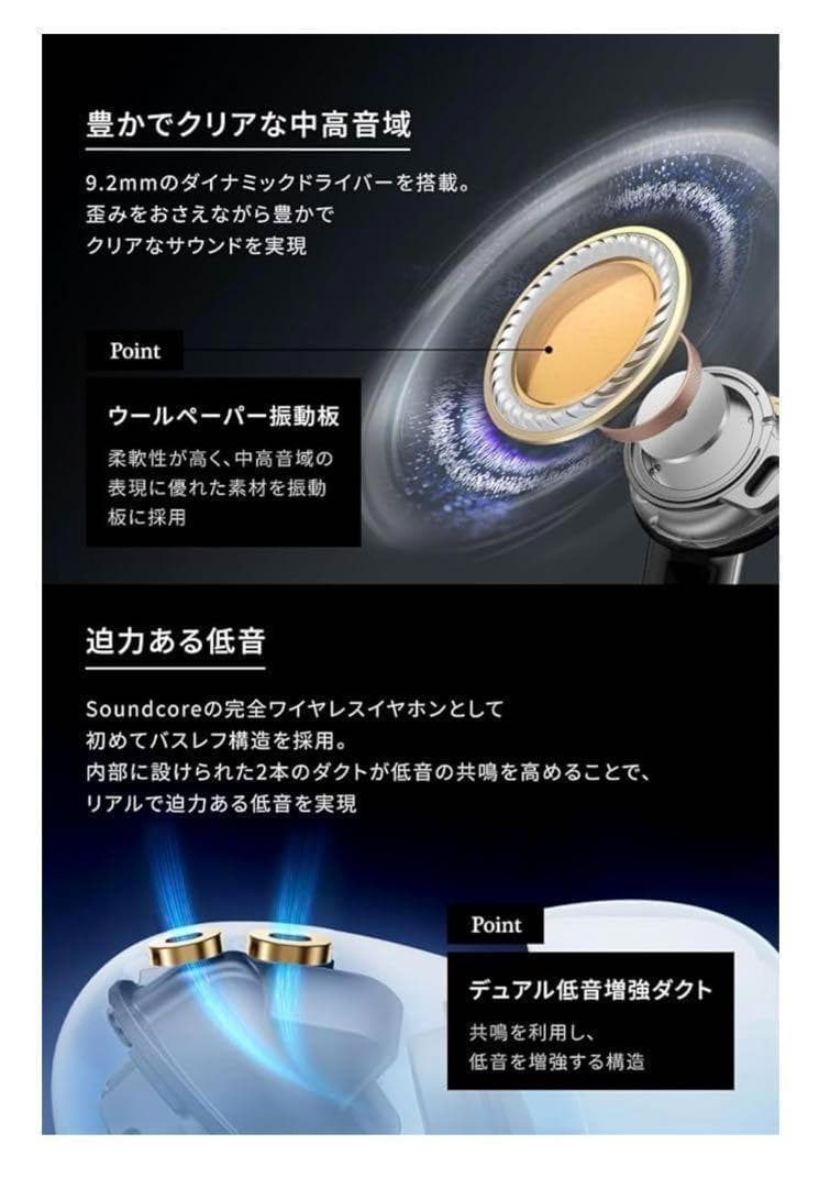 10505 Anker Soundcore Liberty 5ワイヤレスイヤホン