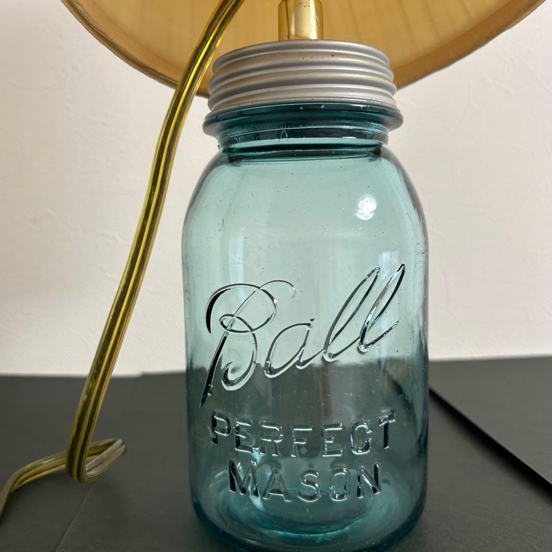 最安値【メイソンジャー　シェード付テーブルライト】ヴィンテージ【プレ付】美品