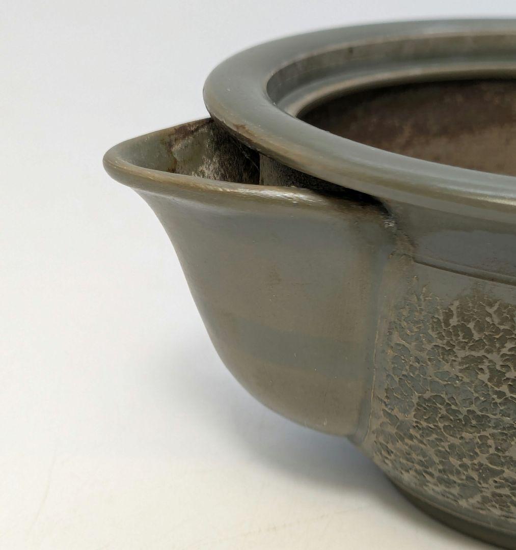 藤田龍峰 青備前石目煎茶器（宝瓶・湯冷まし・煎茶碗5客） 合箱合布 備前焼 急須