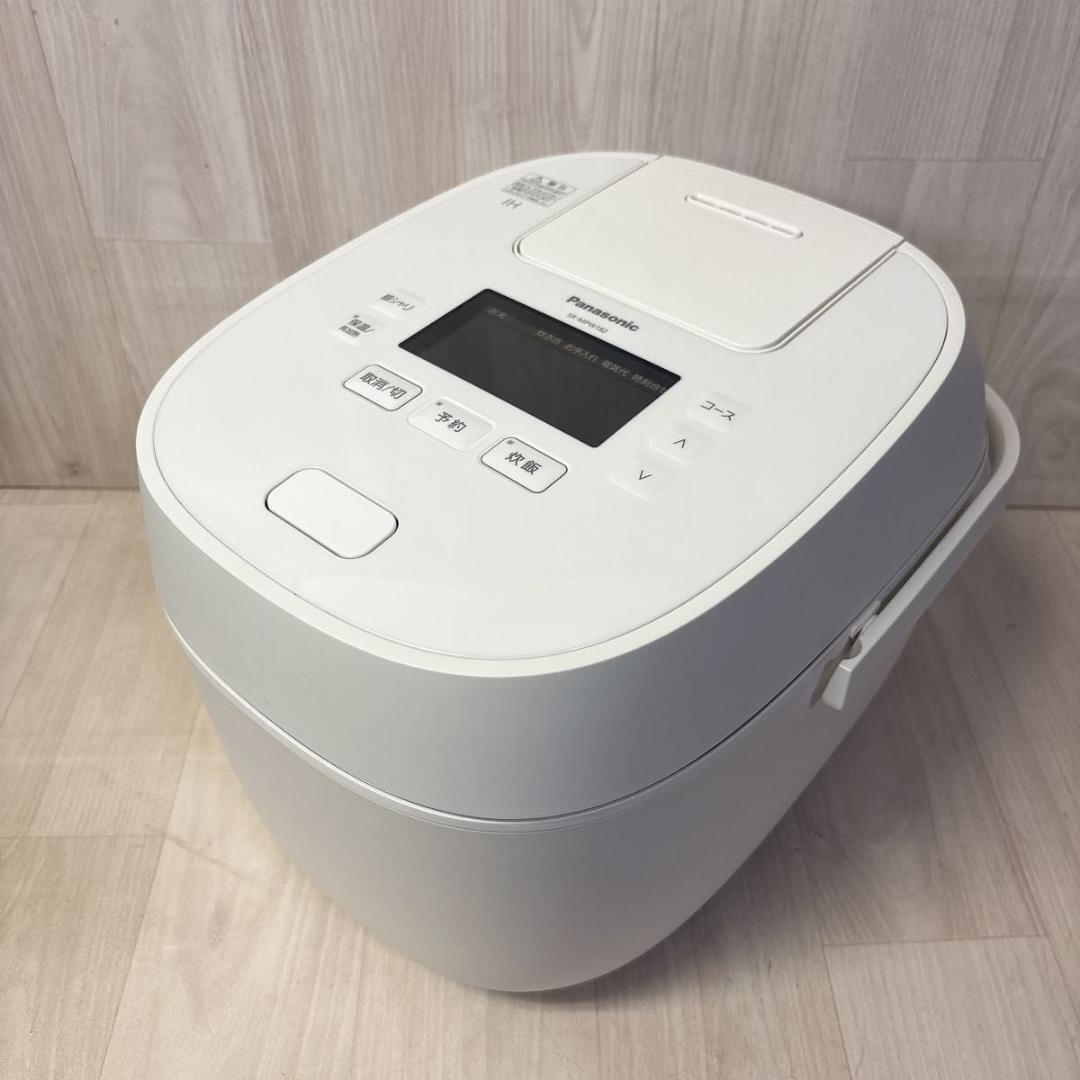 【美品】パナソニック 炊飯器 一升 ホワイト SR-MPW182-W