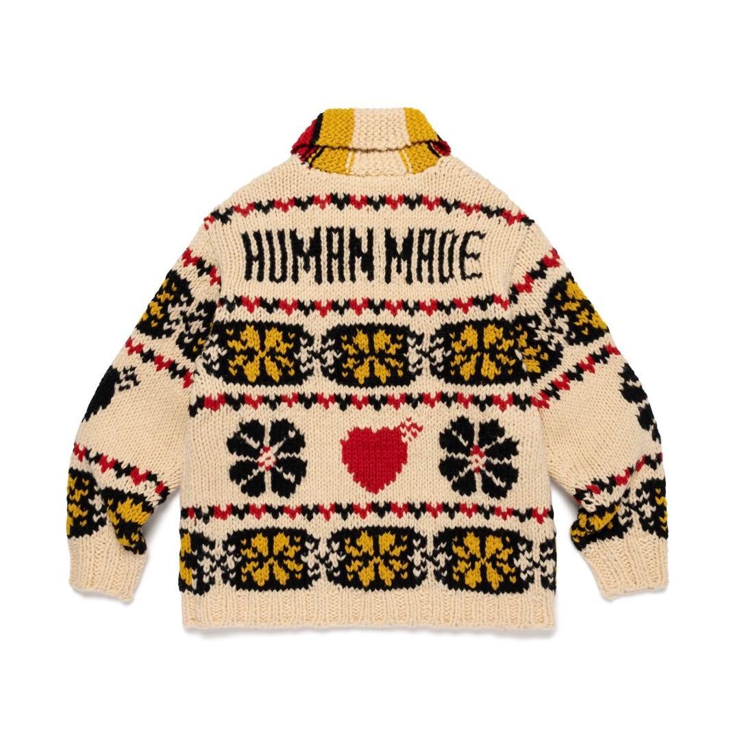 h*p様 未使用 HUMANMADE カウチンニットジャケット M ウール CO