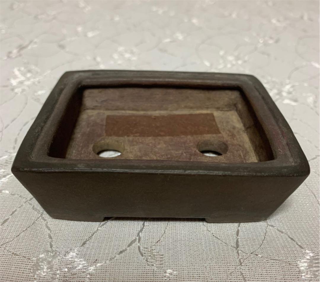 町直　長方　盆栽鉢　浅め