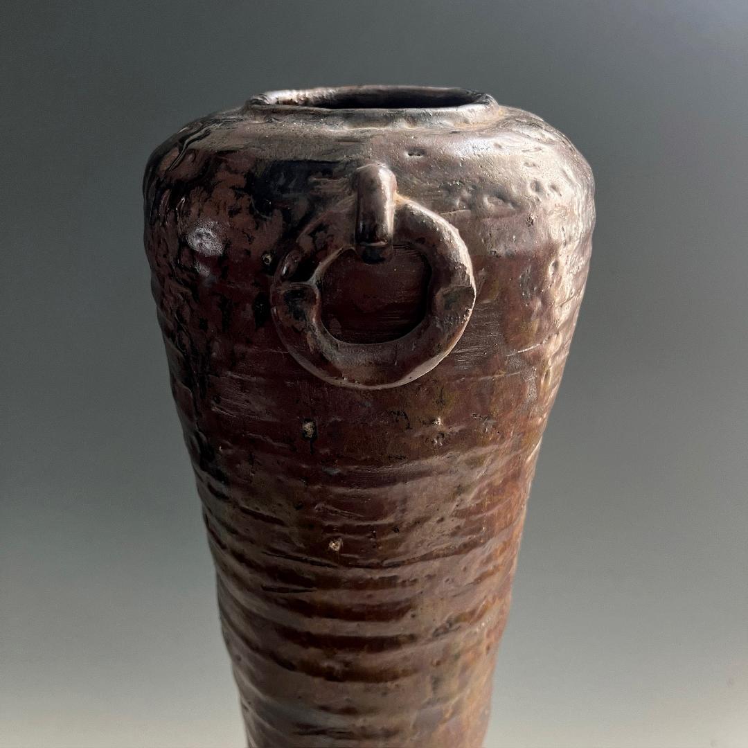 花器 耳付花入 陶器 民藝 伝統工芸 SN25