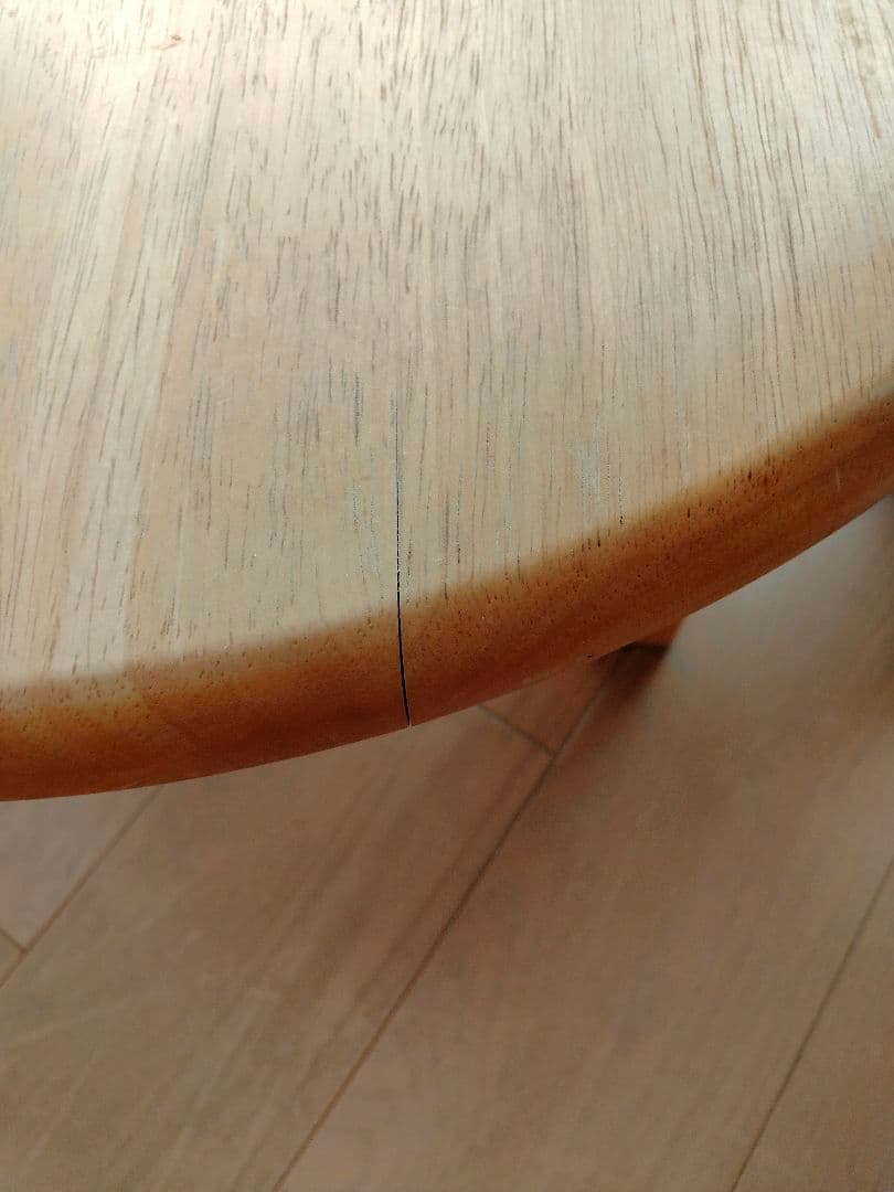 天然木　ちゃぶ台　楕円形　折りたたみ　テーブル　リビング　ナチュラル　レトロ