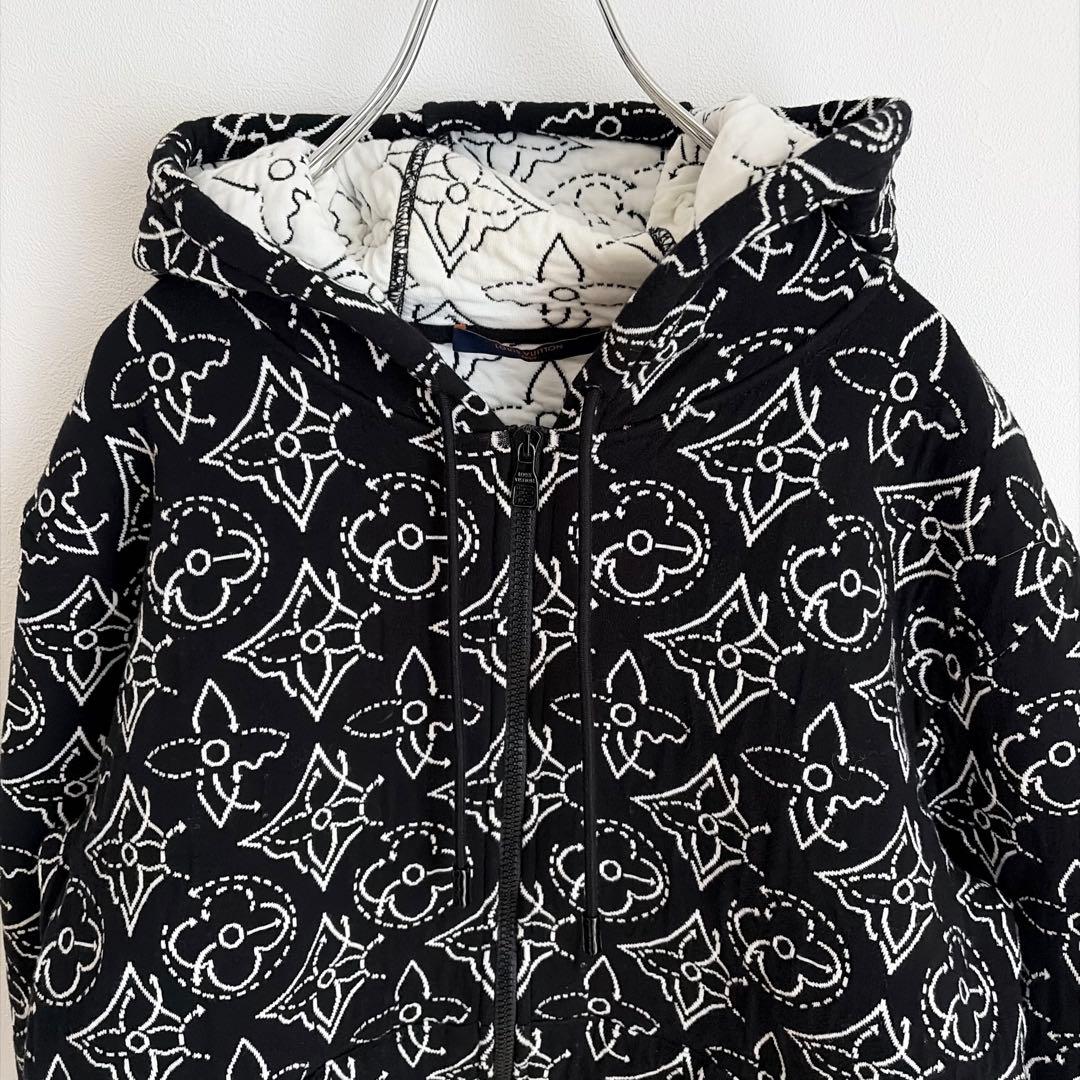 【極美品✨】ルイヴィトン NBA モノグラムフラワー キルテッド フーディ