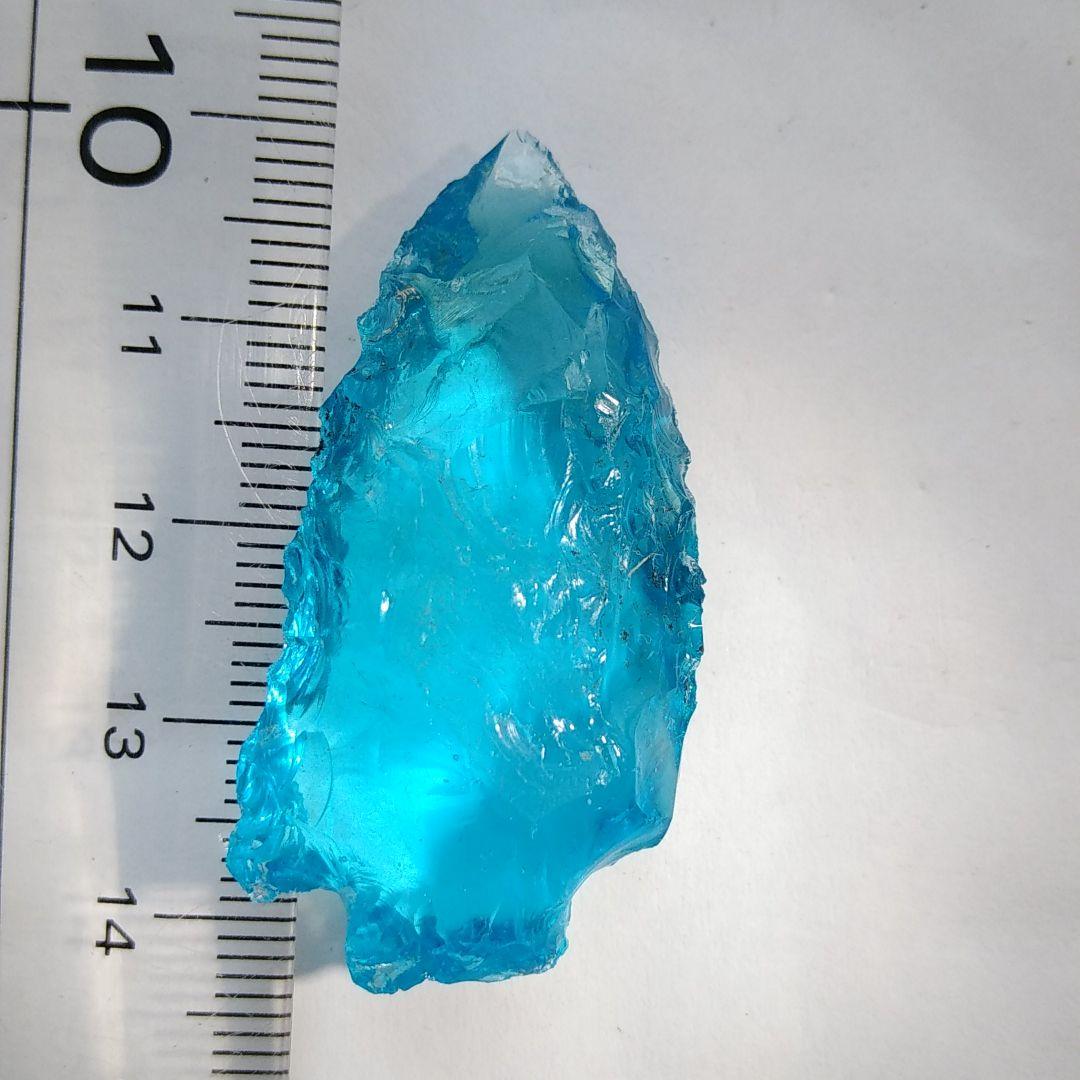 石器　ブルートパーズ？ 177 オブシディアン 石器　尖頭器　模写