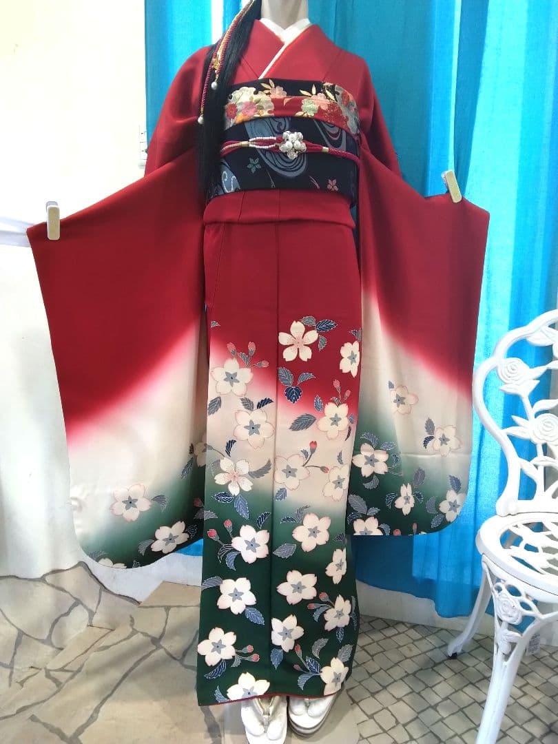 振袖フルセット、正絹振袖成人式、重ね衿、帯揚げ帯締め、袋帯、長襦袢、ガード加工
