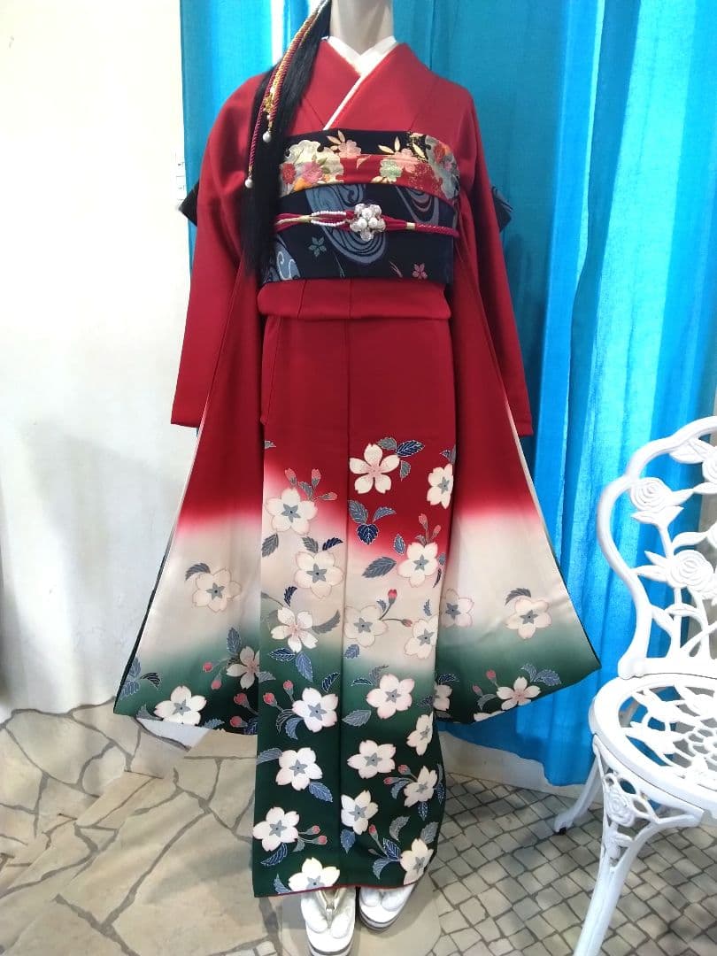 振袖フルセット、正絹振袖成人式、重ね衿、帯揚げ帯締め、袋帯、長襦袢、ガード加工