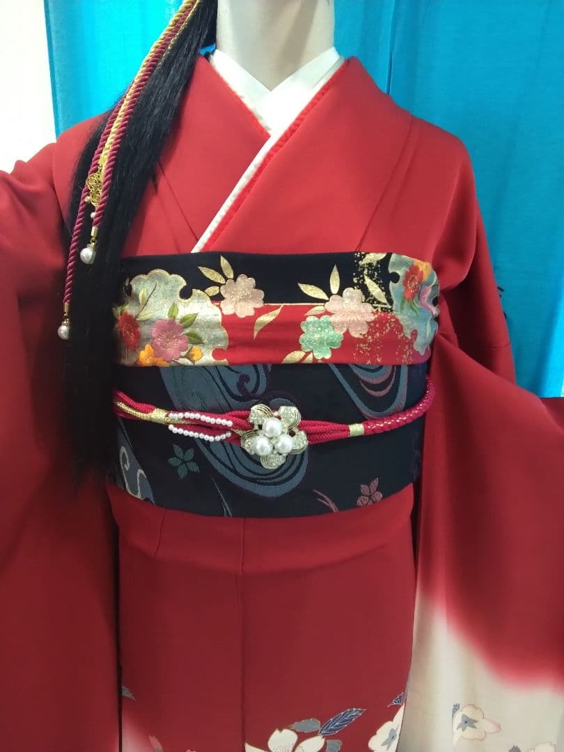 振袖フルセット、正絹振袖成人式、重ね衿、帯揚げ帯締め、袋帯、長襦袢、ガード加工