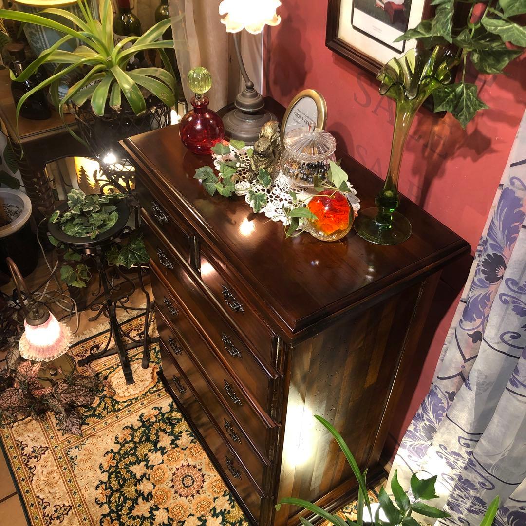 りおちゃんママ オールドパイン　80’s アンティーク　アクセントチェスト