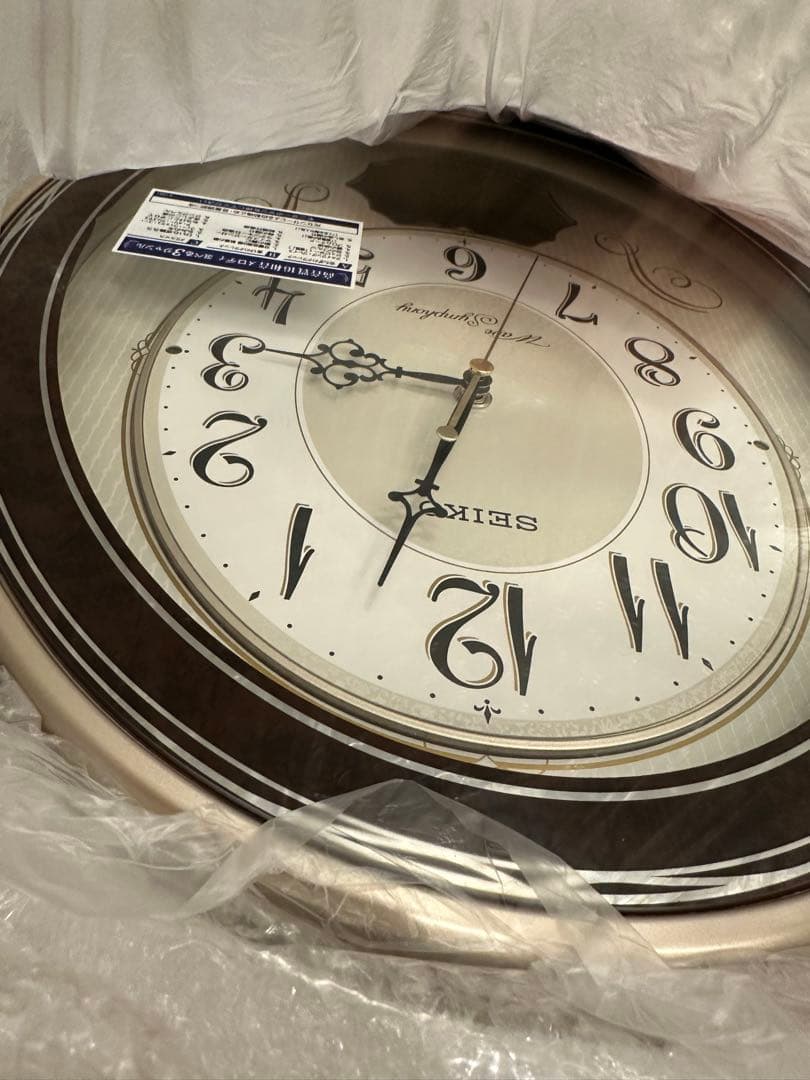 新品 未使用 SEIKO 電波時計 AM259B 壁掛け時計 からくり時計