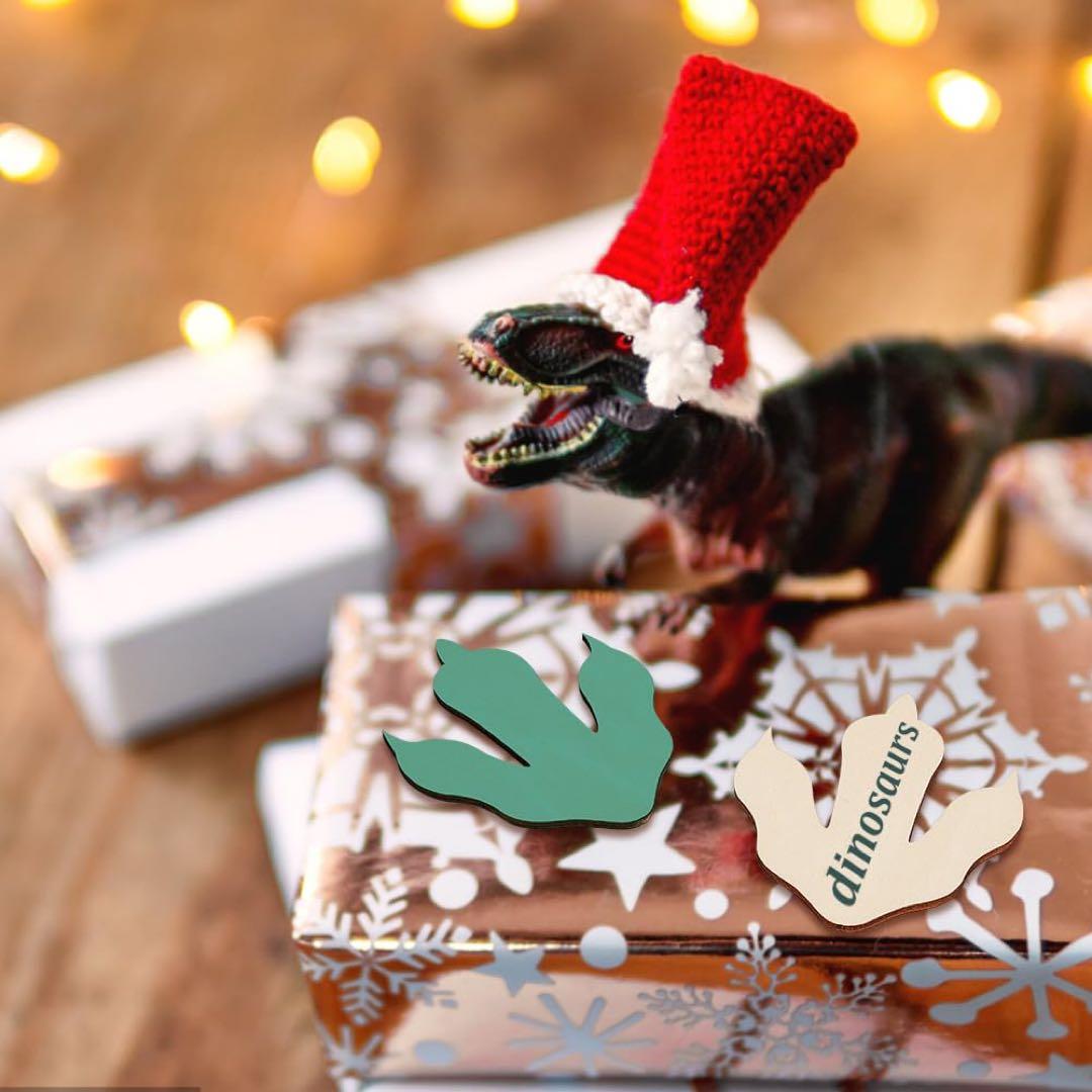 12個 恐竜の足跡 木製スライス 木材チップ 木製パレットコースター 厚3mm