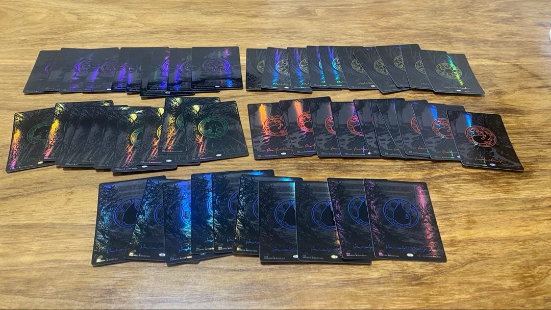 MTG 基本土地 オイルスリック Foil 50枚セット５種各10枚