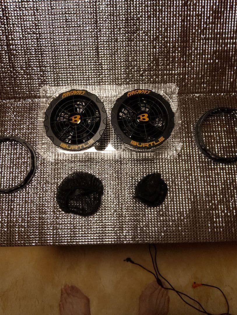 ハルケイBURTLEバートルAC08 バッテリー 22Vとファンのセット