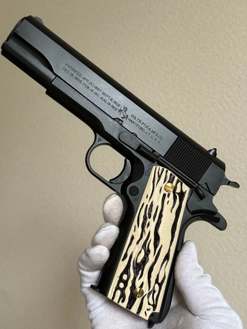 MGC コルト M1911A1 HW ガバメント 象牙グリップ ガスガン
