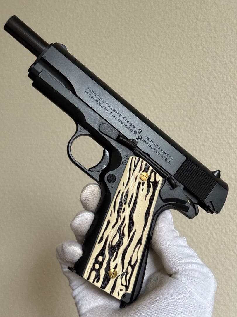 MGC コルト M1911A1 HW ガバメント 象牙グリップ ガスガン